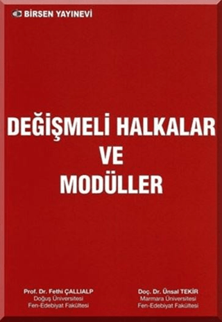 Değişmeli Halkalar ve Modüller