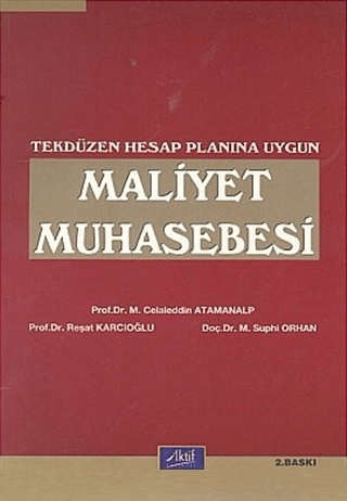 Maliyet Muhasebesi Tekdüzen Hesap Planına Uygun