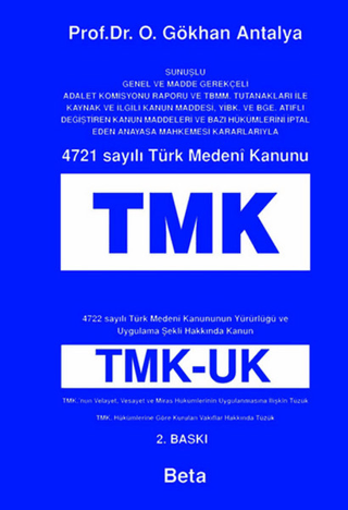4721 Sayılı Türk Medeni Kanunu TMK