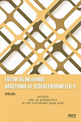 Eğitim Bilimlerinde Araştırma ve Değerlendirmeler II