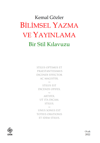 Bilimsel Yazma ve Yayınlama: Bir Stil Kılavuzu
