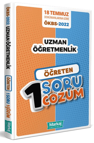2022 ÖKBS Uzman Öğretmenlik Öğreten 1 Soru - 1 Çözüm