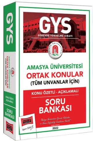 Amasya Üniversitesi GYS Konu Özetli Açıklamalı Soru Bankası