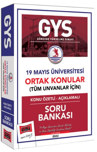 19 Mayıs Üniversitesi GYS Konu Özetli Açıklamalı Soru Bankası