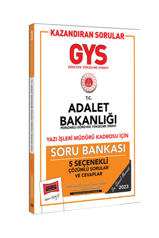 2023 Adalet Bakanlığı GYS Yazı İşleri Müdürlüğü Kazandıran Sorular Tamamı Çözümlü Soru Bankası
