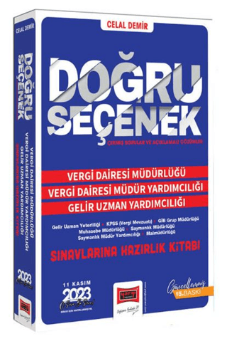 2024 Doğru Seçenek Vergi Dairesi Müdürlüğü - Vergi Dairesi Müdür Yardımcılığı - Gelir Uzman Yardımcılığı Sınavlarına Hazırlık Kitabı (11 Kasım 2023) Sınavı İçin