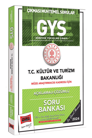 2024 T.C Kültür ve Turizm Bakanlığı Müze Araştırmacısı Kadrosu İçin Açıklamalı Çözümlü Soru Bankası