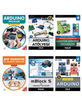 Arduino Programlama Eğitim Seti (6 Kitap Takım)