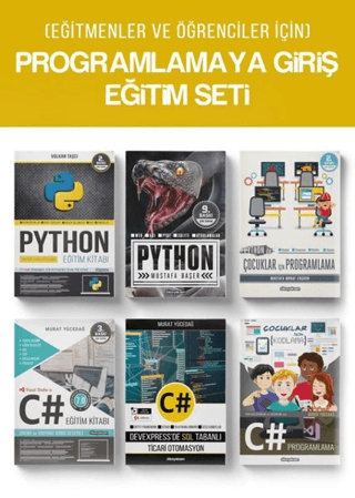 (Eğitmenler ve Öğrenciler İçin) Programlamaya Giriş Eğitim Seti (6 Kitap Takım)